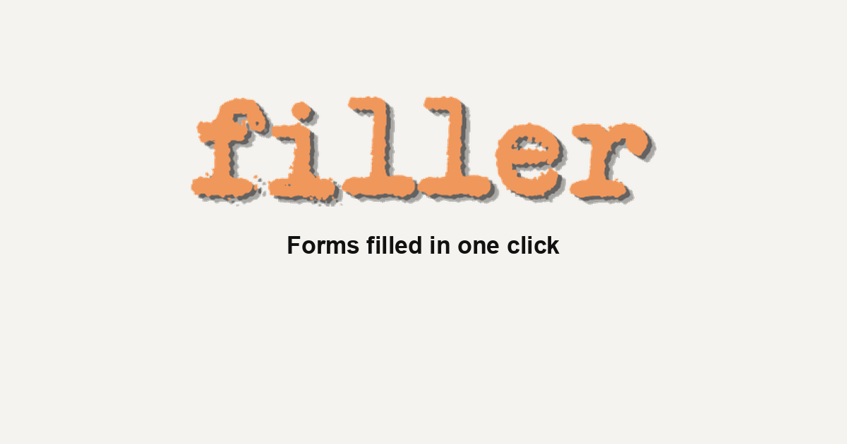 Filler - a Chrome extension that fills job applications from a profile you save once